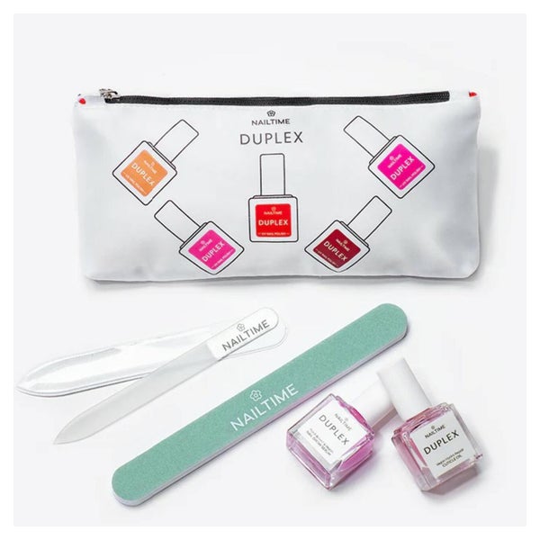 Nailtime, Nail Restoring Set = D.Cuticle Oil 8 ml + D.Nail Grow Serum 8 ml + Crystal File + High Shiner + Kosmetiktasche