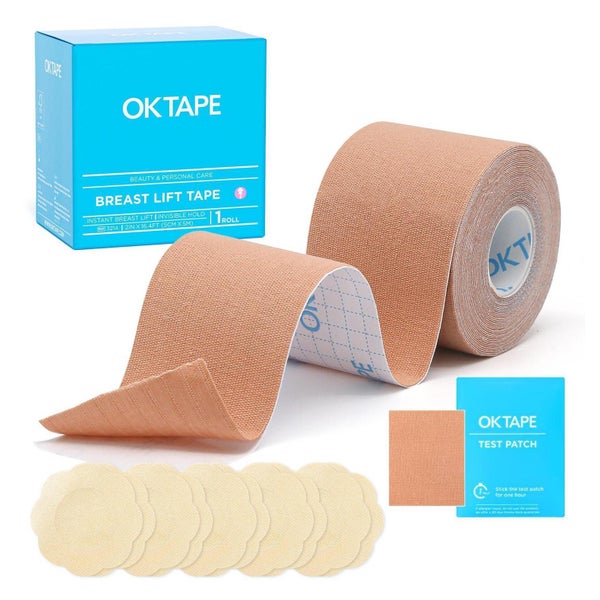 OK TAPE Klebe BH Push Up für Große Brust, Rückenfrei, Trägerlos, Unsichtbar mit