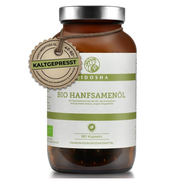 Bio Hanfsamenöl (vegan) im Glas 258 g