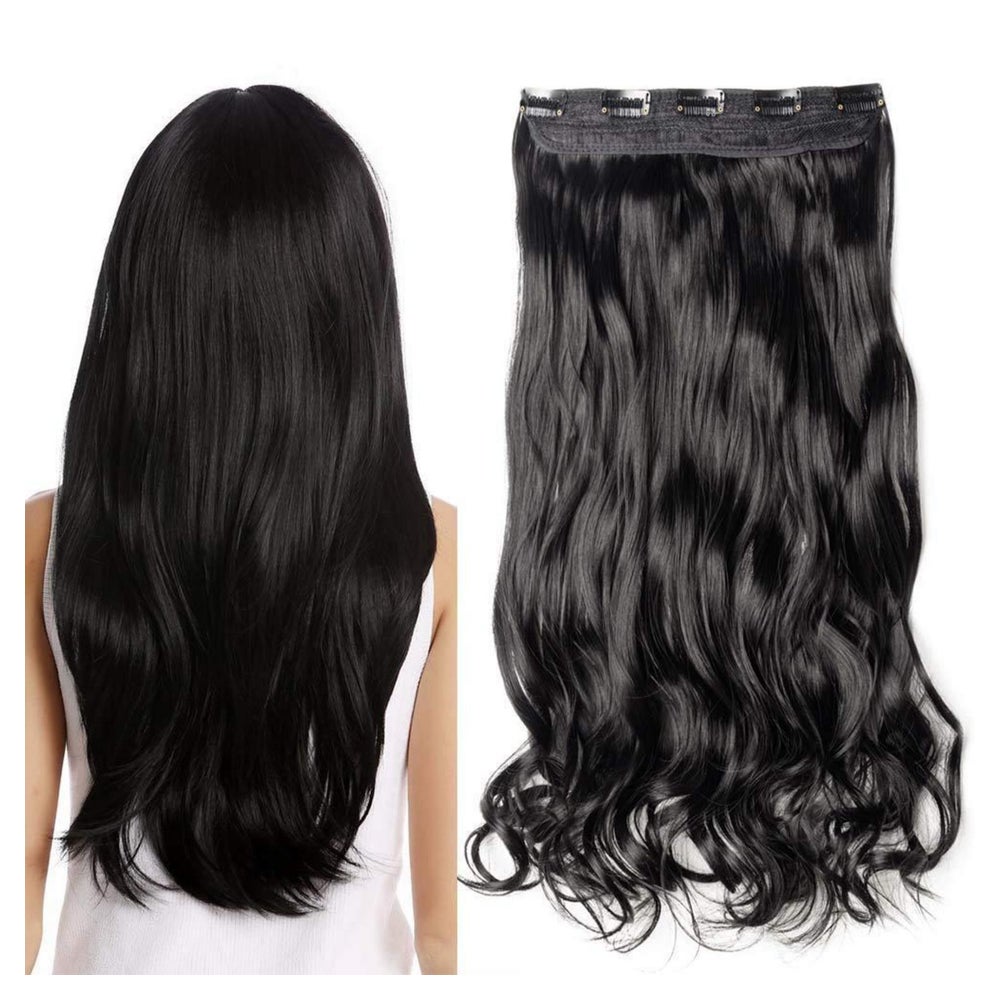 Haarverlängerung Clip in Gewellt 5 Clips Synthetic 43 cm Sch 1 St