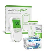 Gcare LIPID Gesamtcholesterin Messsystem + 10 TS + 110 Lanz 1 St