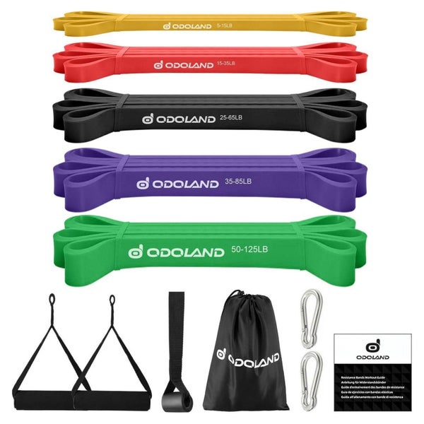 Fitnessbänder Set 5X Widerstandsbänder Klimmzugband Expander 1 St