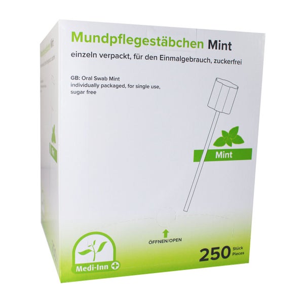Medi-Inn Mundpflegestäbchen, zuckerfrei, Mint 250 St