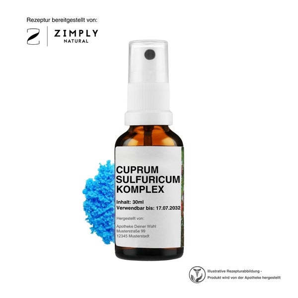 Zimply Natural CUPRUM SULFURICUM KOMPLEX  - Pflanzbasierte Rezeptur 30 ml