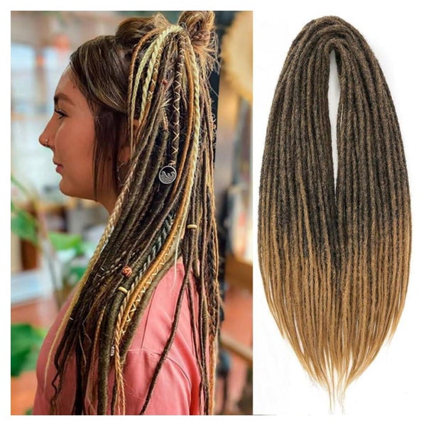 Dreadlocks Extensions 24 Inch 10 Strähnen Double-ended T1B 2 1 St