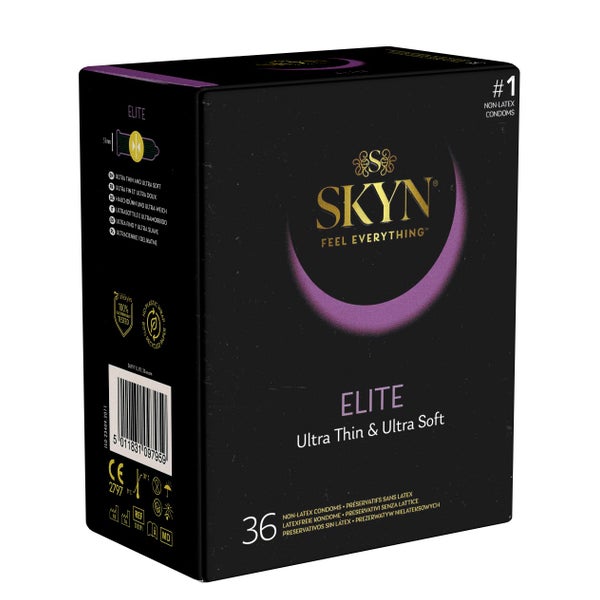 Elite Kondome 36 Stück – superdünn & latexfrei (36 Kondome) 36 St