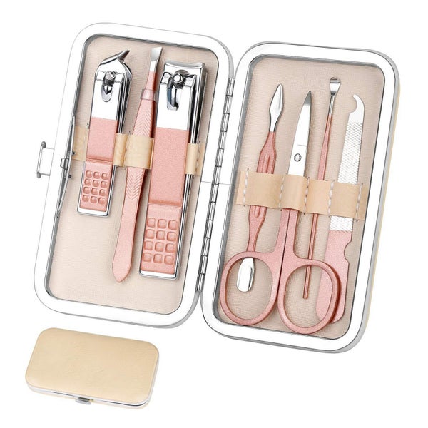 Aceoce Maniküre Set - 8-teiliges Nagelpflege Kit für Damen & Herren - Reise &