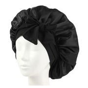 SOHO Makena Satin-Schlafhaube Schwarz