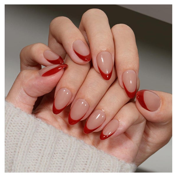 Künstliche Nägel French Tip Press On Kurz Mandel 30 Stück Ro 1 St