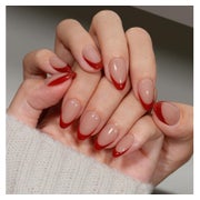 Künstliche Nägel French Tip Press On Kurz Mandel 30 Stück Ro 1 St