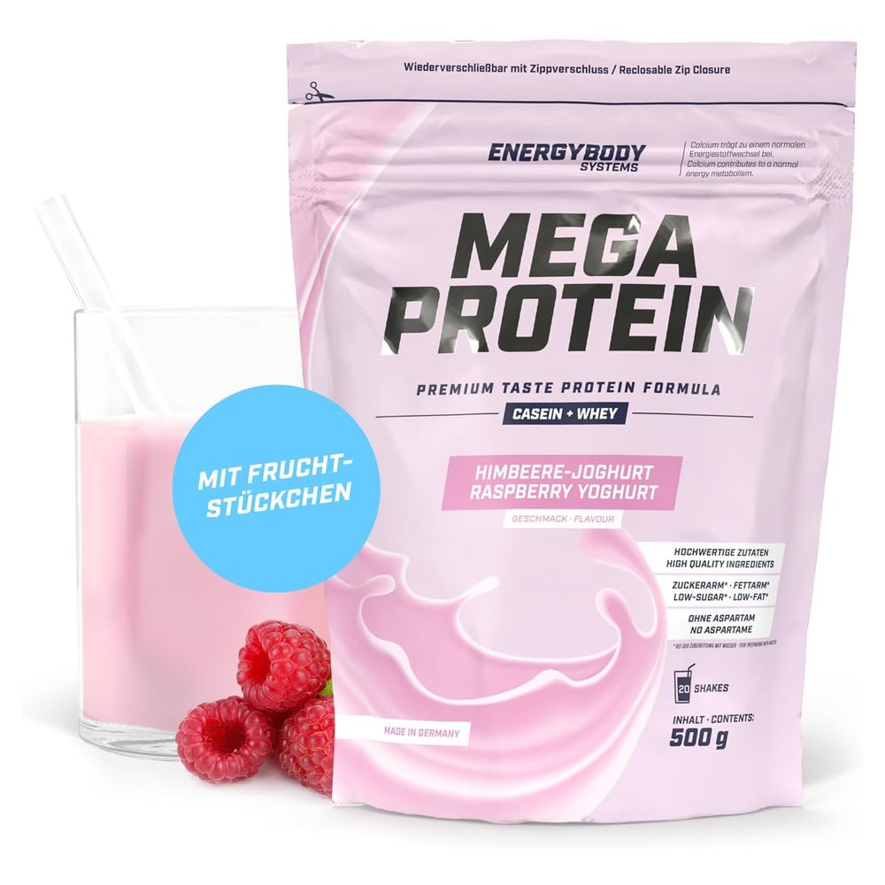 Energybody Systems Mega Protein Himbeer-Joghurt 500 g