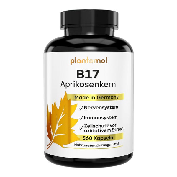 plantomol® Aprikosenkerne Kapseln - Vitamin B17 & Vitamin C