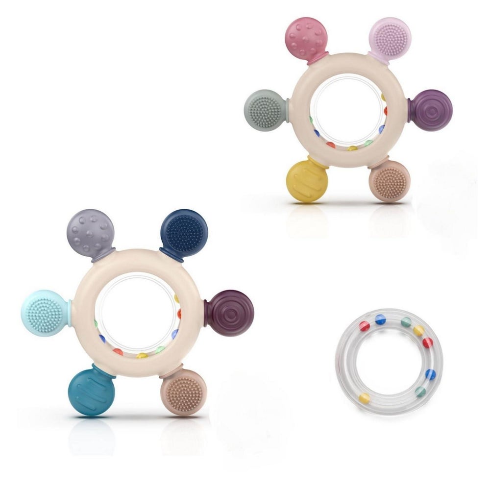Beißring Baby BPA frei Silikon Zahnungshilfe 1 St