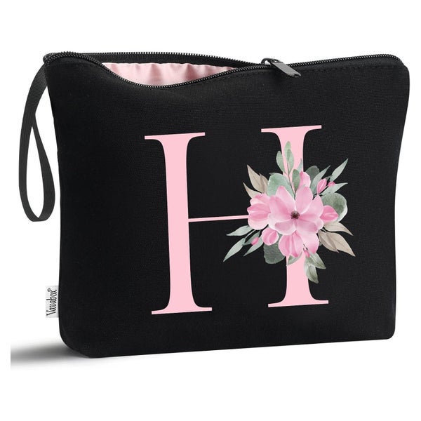 Vavabox Personalisierte Kosmetiktasche mit Initial H - Perfektes Geschenk für