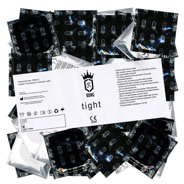 «Tight» Very Slim Fit - sehr enge Kondome mit 45mm Breite (144 Kondome) 144 St
