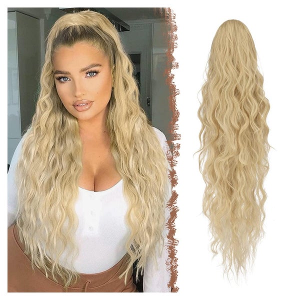 Zopf Pferdeschwanz 65 cm 65 cm - 27 613# Erdbeerblond & Blei 1 St
