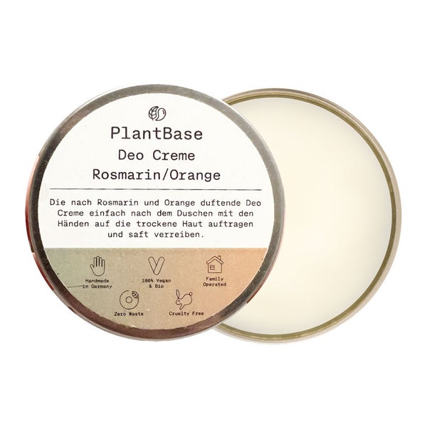 PlantBase Deo Creme Rosmarin/Orange Bio 50 ml