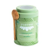 Justea Coconut Green - Dose Mit Holzlöffel 100 g