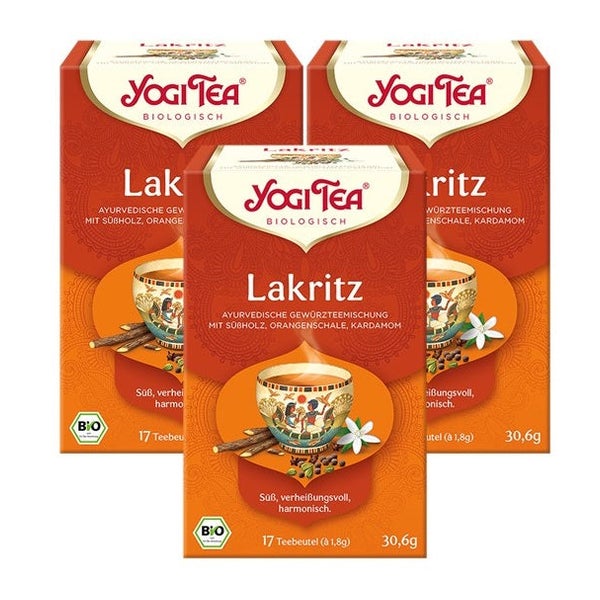 Yogi Tea -Lakritz Bio Gewürztee | 3 x 30,6g 3x17 St