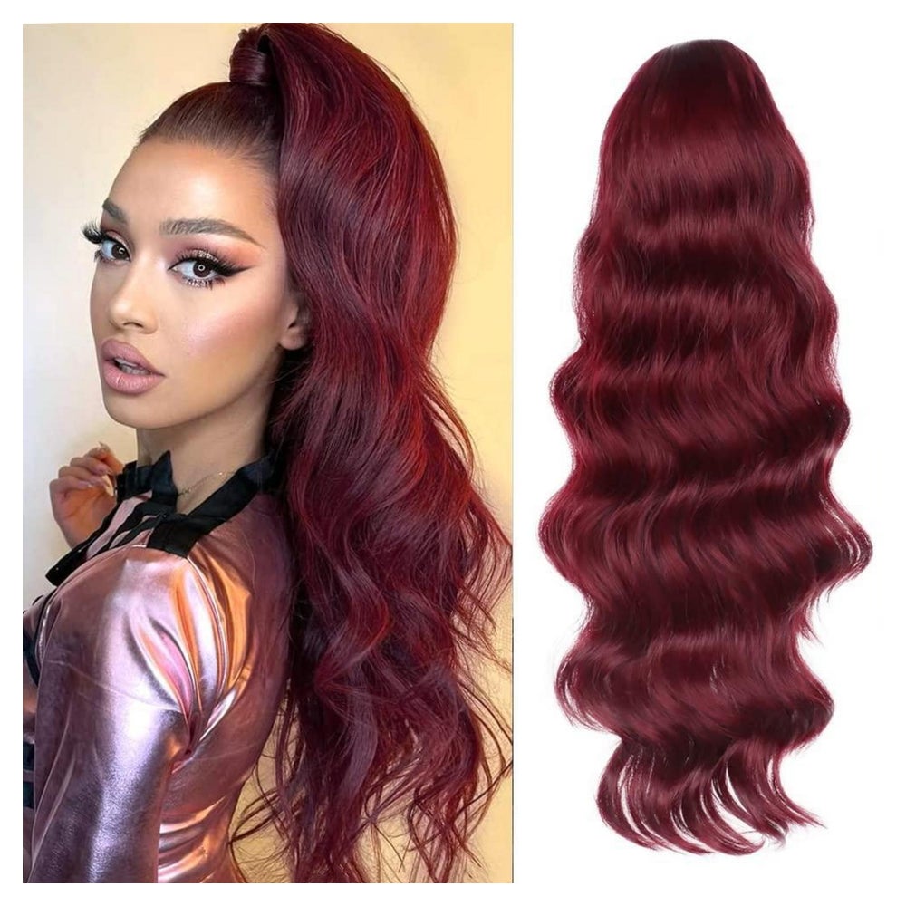 Pferdeschwanz Haarteil Clip Extensions Kordelzug Afro Zopf W 1 St