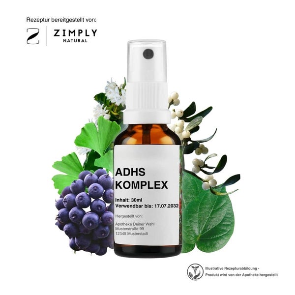 Zimply Natural ADHS KOMPLEX - Pflanzbasierte Rezeptur 30 ml