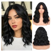 Wellenperücke Bob Pony synthetisch Damen 14 Zoll schwarz 14 1 St