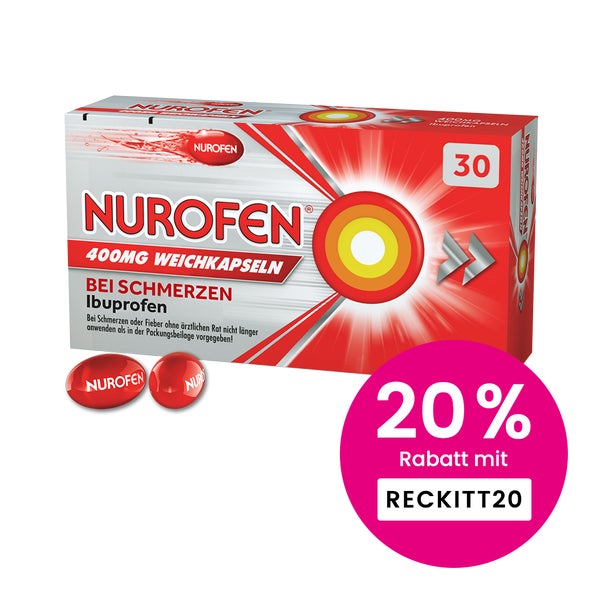 NUROFEN 400mg Ibuprofen Weichkapseln 30 St