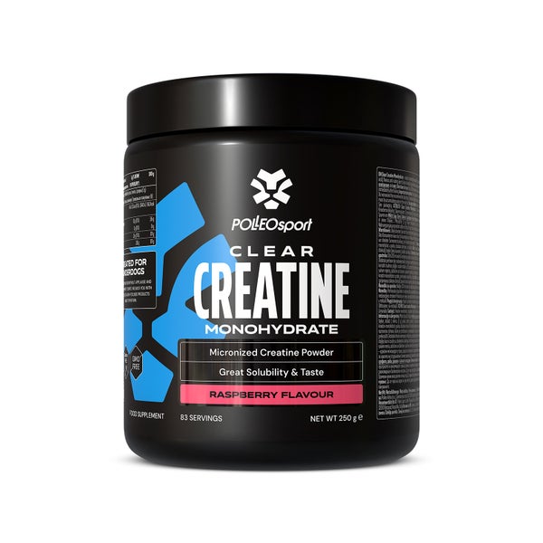 Polleo Clear Creatine Monohydrate, 250 g, Raspberry 250 g