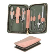 Maniküre Pediküre Set 7-teilig Nagelpflege Nagelknipser Etui 1 St