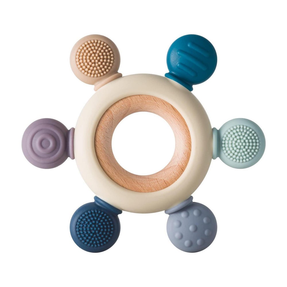 Beißring aus Silikon BPA frei Baby Spielzeug 1 St