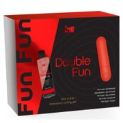INTT - Double Fun - Vibrator und Erdbeer-Massagegel 1 St