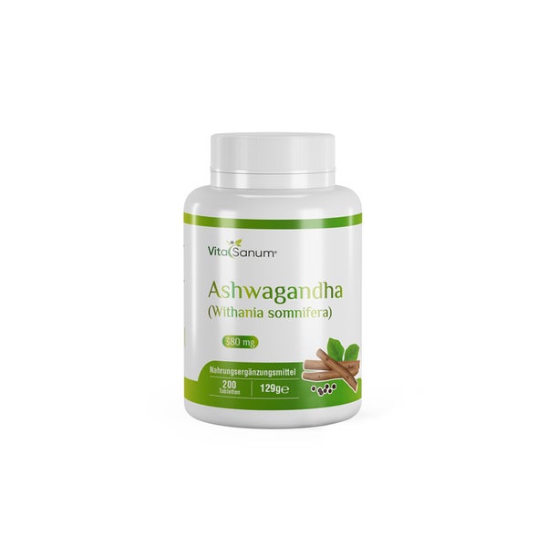 VitaSanum® - Ashwagandha (Withania somnifera) 380 mg 200 Tab  St