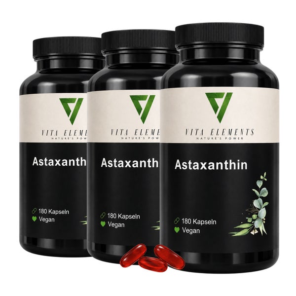 Vita Elements Astaxanthin Kapseln 3 x 180 St