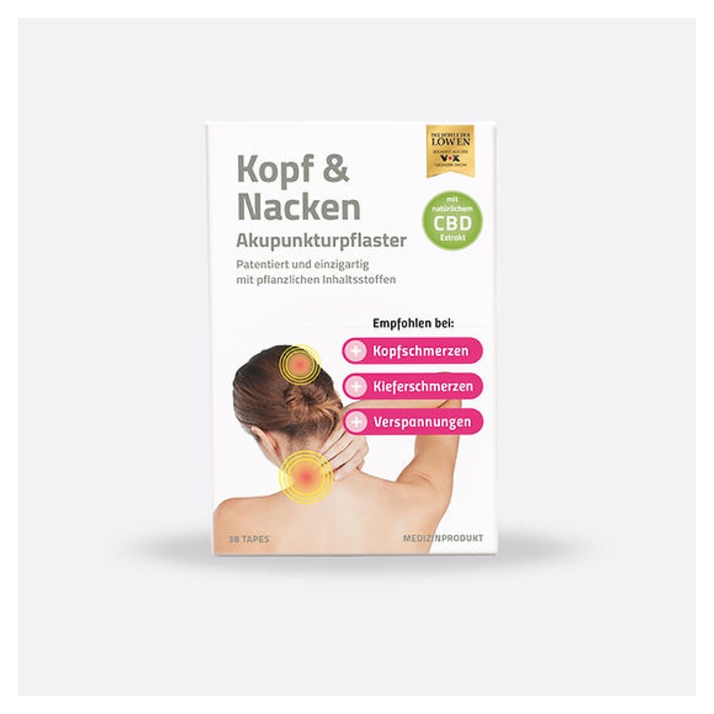 Akupunkturpflaster Kopf & Nacken mit CBD-Extrakt 38 St