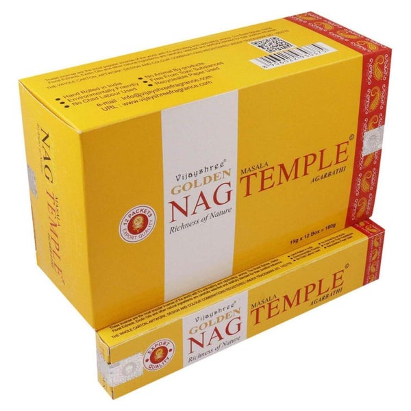 Räucherstäbchen Nag 15 g Gewürze RÄUCHERSTÄBCHEN TEMPLE 180 1 St
