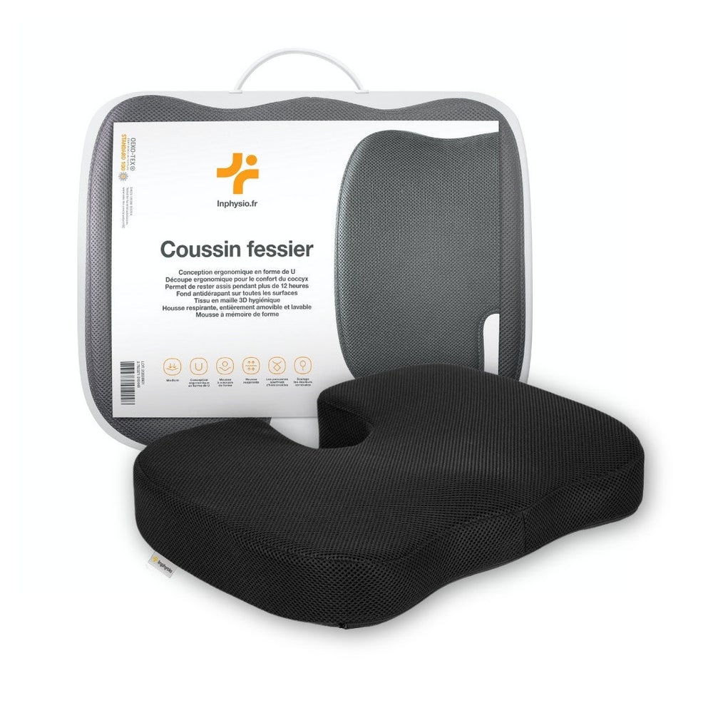 INPHYSIO U-förmiges Kokzyx-Kissen, Ergonomische Entlastung 1 St