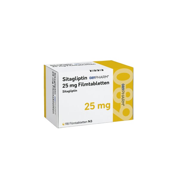 Sitagliptin 089pharm 25 Mg Filmtabletten 98 St