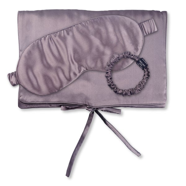 TRAVEL SET BEAUTY S Tasche, Schlafmaske & Scrunchie S aus Seide
