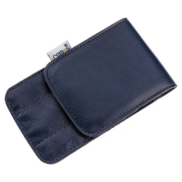 Etui "Svea" echtes Leder blau leer 1 St