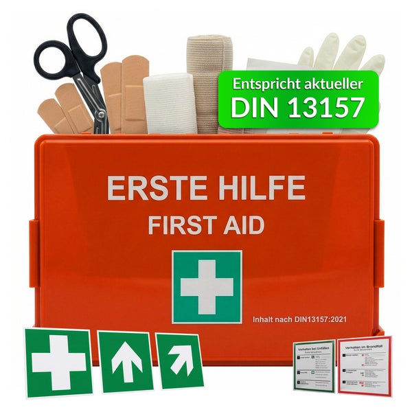 KARAT Erste-Hilfe-Koffer DIN 13157:2021 Wandhalterung 1 St