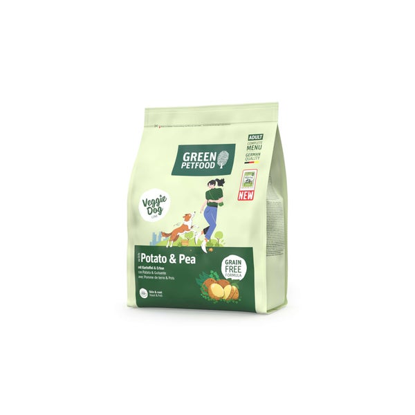 Green Petfood Dog - Mini Potato & Pea with Insects 0,9 kg
