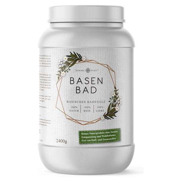 Basenbad Basisches Badesalz Wellness Nordic Pure 2400 g