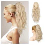 Pferdeschwanzverlängerung Klauenclip 46 cm Kühles Blond 1 St