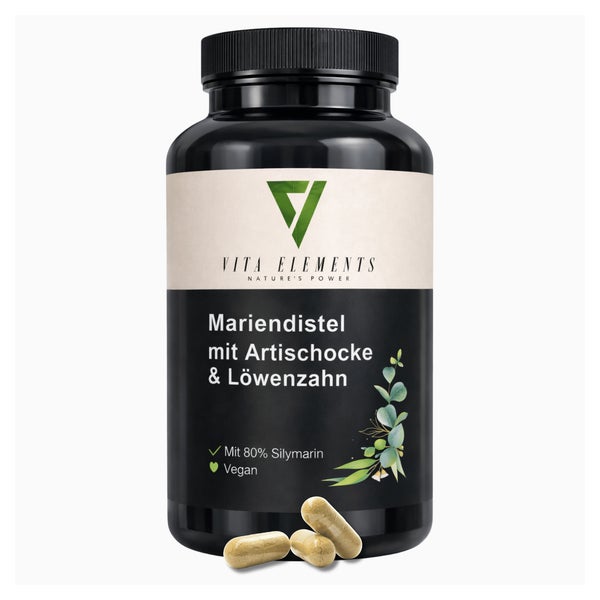 Vita Elements Mariendistel mit Artischocke & Löwenzahn Kapseln 120 St