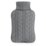 samply Wärmflasche 2L mit Strickbezug in Grau - Premium Qual 1 St
