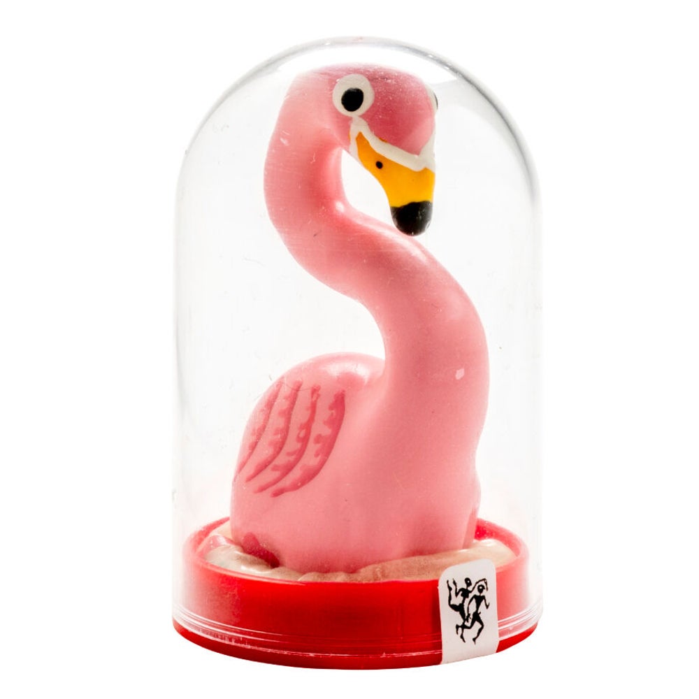 Scherzkondom „Pink Flamingo“ Handbemalt, Naturkautschuklatex (1 Stück) 1 St
