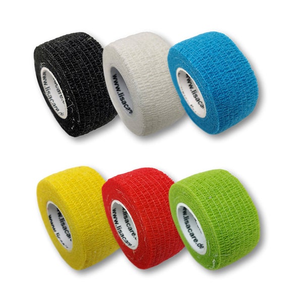 LisaCare Fingerpflaster - Kohäsive Bandage - 2,5cmx4,5m 6 St