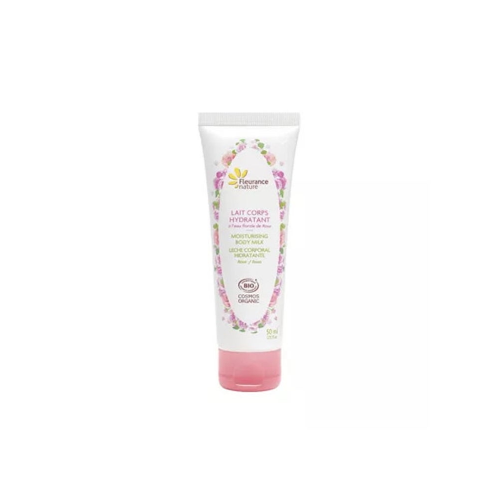 Fleurance Nature - FEUCHTIGKEITSSPENDENDE KÖRPERMILCH MIT BIO-ROSE 50 ML 50 ml