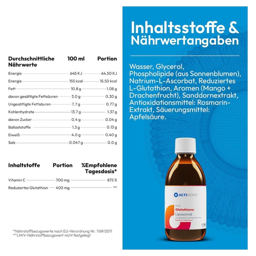 actinovo glutathione liposomal Glutathion Liposomal 400 main image 0