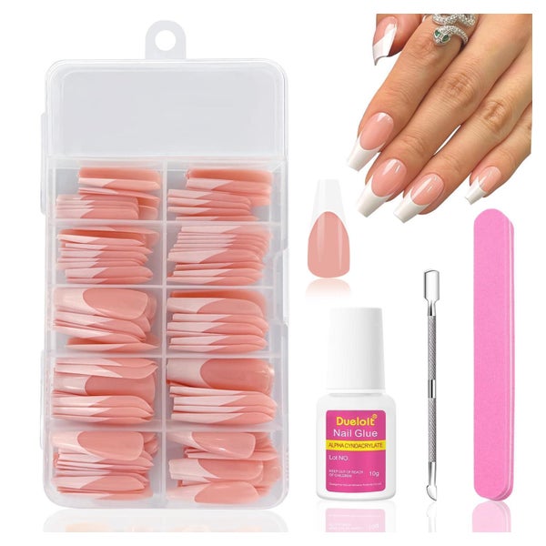 Falsche Nägel French Set 120 Tips Lang Sarg 1 stück (1er Pac 1 St